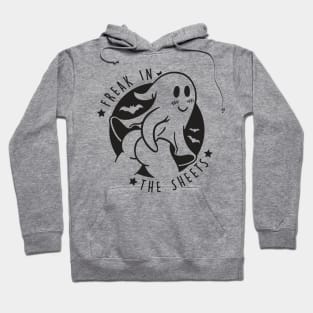 Freak in the sheets Funny Halloween Ghost Hoodie